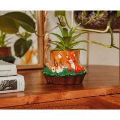 Silver Buffalo Disney The Fox And The Hound 3.25-Inch Mini Planter With Artificial Succulent -Greenery Decor Store GUEST 036a7bdc e08c 4374 9481 6d67dfb8e99b