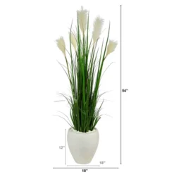 Nearly Natural 4.5-ft Wheat Plum Grass Artificial Plant In White Planter 7 Nearly Natural 4.5-ft Wheat Plum Grass Artificial Plant In White Planter -Greenery Decor Store GUEST 0611258e e905 4cf6 9beb 74d657309d2e