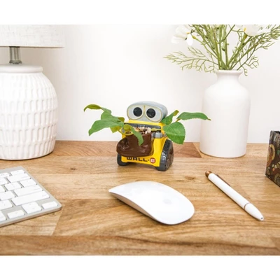 Silver Buffalo Disney Pixar WALL-E 4-Inch Ceramic Mini Planter With Artificial Succulent 5 Silver Buffalo Disney Pixar WALL-E 4-Inch Ceramic Mini Planter With Artificial Succulent - Image 3