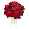 Nearly Natural Poinsettia With Metal Planter Artificial Flower Arrangement 1 Nearly Natural Poinsettia With Metal Planter Artificial Flower Arrangement -Greenery Decor Store GUEST 12eea498 0084 4575 8889 e1f9deaf7f25
