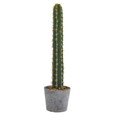 Nearly Natural 41-in Cactus In Stone Planter Artificial Plant 3 Nearly Natural 41-in Cactus In Stone Planter Artificial Plant