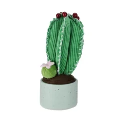 Northlight 7" Plush Cactus Artificial Potted Planter Table Top Decoration - Green/Gray