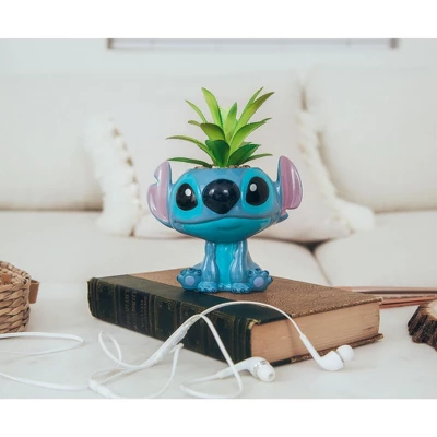 Silver Buffalo Disney Lilo & Stitch Full Body 5-Inch Ceramic Planter With Artificial Succulent 5 Silver Buffalo Disney Lilo & Stitch Full Body 5-Inch Ceramic Planter With Artificial Succulent - Image 3