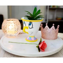 Silver Buffalo Disney Beauty And The Beast Chip 3-Inch Mini Planter With Artificial Succulent -Greenery Decor Store GUEST 20044d2a b1f4 4a1e b2d8 41706a676ccb