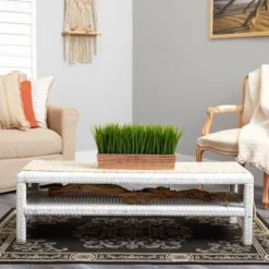 Nearly Natural 20-in Vanilla Grass Artificial Plant In Decorative Planter -Greenery Decor Store GUEST 205094dc 1f37 43d1 a81b 8df5e5582bfa