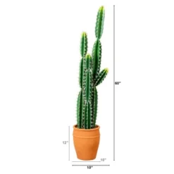 Nearly Natural 5-ft Artificial Cactus In Terracotta Planter -Greenery Decor Store GUEST 20b49d6f eefd 438c 8c4d 03c939400db5