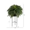 Nearly Natural 51-in Boston Fern Artificial Plant In Black Planter With Stand -Greenery Decor Store GUEST 2b8972a1 be6b 4b8f b7d7 d918047ea4cb
