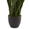 Nearly Natural Sansevieria With Black Planter