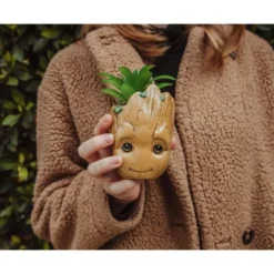 Silver Buffalo Marvel Studios I Am Groot 3-Inch Ceramic Mini Planter With Artificial Succulent -Greenery Decor Store GUEST 2f04f0cc 1b35 4f47 8264 ed7cfcf9a77b