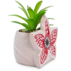 Silver Buffalo Stranger Things Demogorgon 3-Inch Ceramic Mini Planter With Artificial Succulent