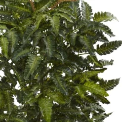 33" Bracken Fern With Decorative Planter - Nearly Natural