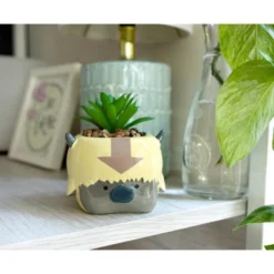 Silver Buffalo Avatar: The Last Airbender Appa 6-Inch Ceramic Planter With Artificial Succulent -Greenery Decor Store GUEST 37c1ec7e 8548 4fd1 b75a 37d36278fbf4