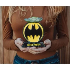Batman Bat Logo 9x5 Inch Ceramic Planter W/ Artificial Plant -Greenery Decor Store GUEST 3c52e1fc 4b17 4136 8f0e abbbcb018507
