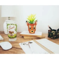Silver Buffalo Disney Bambi 5-Inch Ceramic Mini Planter With Artificial Succulent -Greenery Decor Store GUEST 3c88b3fe 36e9 4b33 b2b4 50d325552c35