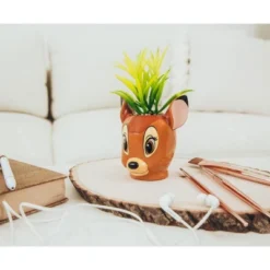 Silver Buffalo Disney Bambi 5-Inch Ceramic Mini Planter With Artificial Succulent -Greenery Decor Store GUEST 407cec5c 97b3 4039 8031 53c642f4f2d7