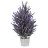 Nearly Natural 22-in Lavender In White Planter Artificial Plant -Greenery Decor Store GUEST 40d7baf5 a8cd 430d 9e8a e657c28a9e8e