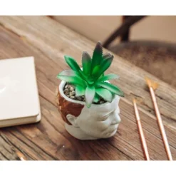 Silver Buffalo Halloween Michael Myers 3-Inch Ceramic Mini Planter With Artificial Succulent -Greenery Decor Store GUEST 450ec386 2f37 4814 8bfe fe1ac1a5ab49