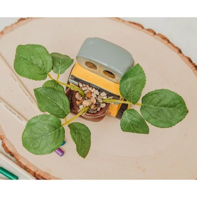 Silver Buffalo Disney Pixar WALL-E 4-Inch Ceramic Mini Planter With Artificial Succulent 6 Silver Buffalo Disney Pixar WALL-E 4-Inch Ceramic Mini Planter With Artificial Succulent - Image 4