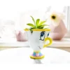 Silver Buffalo Disney Beauty And The Beast Chip 3-Inch Mini Planter With Artificial Succulent