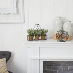 Nearly Natural 7-in Mini Jade Garden Artificial Plant In Hanging Planter -Greenery Decor Store GUEST 57d042b4 bc2c 4b89 b2a9 67970b008925