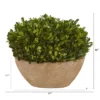 Nearly Natural 12-in Boxwood Preserved Plant In Oval Planter 1 Nearly Natural 12-in Boxwood Preserved Plant In Oval Planter -Greenery Decor Store GUEST 580efa7b 7542 4c67 976c 0e2c988a00ea