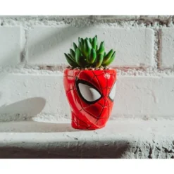 Silver Buffalo Marvel Comics Spider-Man 3-Inch Ceramic Mini Planter With Artificial Succulent -Greenery Decor Store GUEST 5abbfc4b d55c 4de5 9886 3d3583a05057