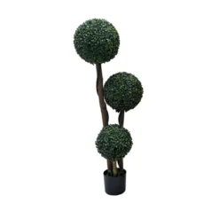 1pc Topiary Trees Artificial Outdoor, 35"/45" Milan Grass Ball Topiary Trees, Fake Greenery Tree With Planter Pot For Home, Office, Porch Decor -Greenery Decor Store GUEST 5b0364d9 bd38 4011 9293 c1cd17a47ae7