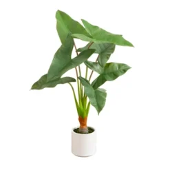 Nearly Natural 3.5-ft Artificial Arrowhead Philodendron In White Decorative Planter -Greenery Decor Store GUEST 5b6e8d4b 2aa9 46a0 9246 612381bc00c2