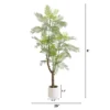 Nearly Natural 6-ft Artificial Jacaranda Tree In White Decorative Planter -Greenery Decor Store GUEST 5d700d64 51b5 4b41 8293 eb43a92f0915