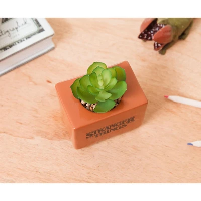 Silver Buffalo Stranger Things Missing Barb 3.75-Inch Ceramic Mini Planter With Artificial Succulent 7 Silver Buffalo Stranger Things Missing Barb 3.75-Inch Ceramic Mini Planter With Artificial Succulent - Image 5