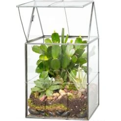 D'Eco Glass Geometric Terrarium For Succulent & Air Plant-Hinged Roof Shaped For Indoor Gardening Decor- Create Your Own Centerpiece (Large 5"x6"x11") 7 D'Eco Glass Geometric Terrarium For Succulent & Air Plant-Hinged Roof Shaped For Indoor Gardening Decor- Create Your Own Centerpiece (Large 5"x6"x11") -Greenery Decor Store GUEST 63dec60b d33f 4ae5 936a 07494c9a9e67