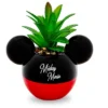 Silver Buffalo Disney Mickey Mouse 3-Inch Ceramic Mini Planter With Artificial Succulent -Greenery Decor Store GUEST 65b51c71 9c92 41fc b16c f10b3d9621f8