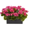 Nearly Natural Geranium Artificial Plant In Rectangular Planter, UV Resistant (Indoor/Outdoor), Red -Greenery Decor Store GUEST 65be0a19 0e5e 4dd2 beaf 479e9a47af9b
