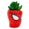 Silver Buffalo Marvel Comics Spider-Man 3-Inch Ceramic Mini Planter With Artificial Succulent