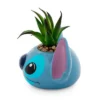Silver Buffalo Disney Lilo & Stitch 3-Inch Ceramic Mini Planter With Artificial Succulent
