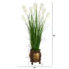 Nearly Natural 63-in Wheat Plume Grass Artificial Plant In Decorative Planter -Greenery Decor Store GUEST 76bac8b4 6bd6 473b 8fa7 f0335a4ed1bd