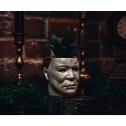 Silver Buffalo Halloween Michael Myers 3-Inch Ceramic Mini Planter With Artificial Succulent -Greenery Decor Store GUEST 79697d23 3342 4c0a bb9c 2e8ef8cb49f6