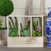 Northlight 11" Artificial Mixed Succulent Arrangement In A Wooden Planter Box -Greenery Decor Store GUEST 7a3d182c 3083 4ec7 904e 2400a91ac643