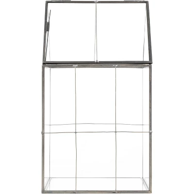 D'Eco Glass Geometric Terrarium For Succulent & Air Plant-Hinged Roof Shaped For Indoor Gardening Decor- Create Your Own Centerpiece (Large 5"x6"x11") 4 D'Eco Glass Geometric Terrarium For Succulent & Air Plant-Hinged Roof Shaped For Indoor Gardening Decor- Create Your Own Centerpiece (Large 5"x6"x11") - Image 2