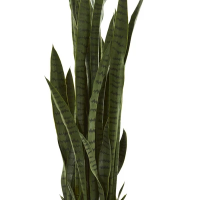 46" X 9" Artificial Sansevieria Plant With Planter - Nearly Natural 4 46" X 9" Artificial Sansevieria Plant With Planter - Nearly Natural - Image 2