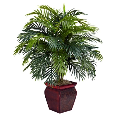 Nearly Natural Areca With Decorative Planter Artificial Plant 4 Nearly Natural Areca With Decorative Planter Artificial Plant - Image 2