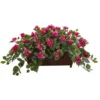 Nearly Natural Bougainvillea Artificial Plant In Decorative Planter, Purple -Greenery Decor Store GUEST 8ea4ae29 c65e 4417 a5fa b77faf6b4923