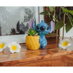Silver Buffalo Disney Lilo & Stitch Pineapple 6-Inch Planter With Artificial Succulent -Greenery Decor Store GUEST a0685260 bcf3 46ab 8c93 6b95c60b2967
