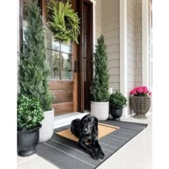 Nearly Natural Geranium Artificial Plant In Metal Planter UV Resistant (Indoor/Outdoor), White -Greenery Decor Store GUEST a276222f 3eb1 42fb be75 4ac5171ea9ab