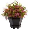 Nearly Natural 13-in Sedum And Eucalyptus Plant With Planter