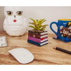 Silver Buffalo Harry Potter Book Stack 3-Inch Ceramic Planter With Artificial Succulent -Greenery Decor Store GUEST ab4d4fce fdb2 4dfa 928e b0c696cd635f