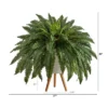 Nearly Natural 2.5-ft Boston Fern Artificial Plant In White Planter With Legs -Greenery Decor Store GUEST b0fb2965 9487 4e20 a953 524579122c09