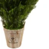 3' Cedar Artificial Plant In Barrel Planter - Nearly Natural -Greenery Decor Store GUEST b22e8e23 8f9e 4996 8535 da85334c271f