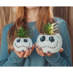 Silver Buffalo Disney The Nightmare Before Christmas Jack Skellington Ceramic Mini Planter -Greenery Decor Store GUEST b33eb3b4 3b69 4bcf 9bc1 f6770fde787b