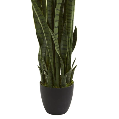 46" X 9" Artificial Sansevieria Plant With Planter - Nearly Natural 3 46" X 9" Artificial Sansevieria Plant With Planter - Nearly Natural
